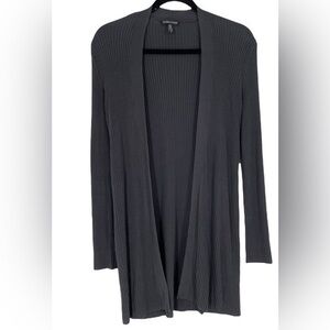 UEC ELLEN FISHER RIBBED OPEN FRONT CARDIGAN DUSTER SZ PL